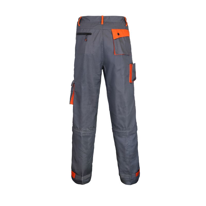 Pantalón Gabardina Gris/Naranjo - Imagen 2