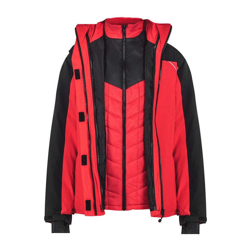 Parka 3 en 1 Rojo/Negro Mujer Z-4000 - Imagen 4