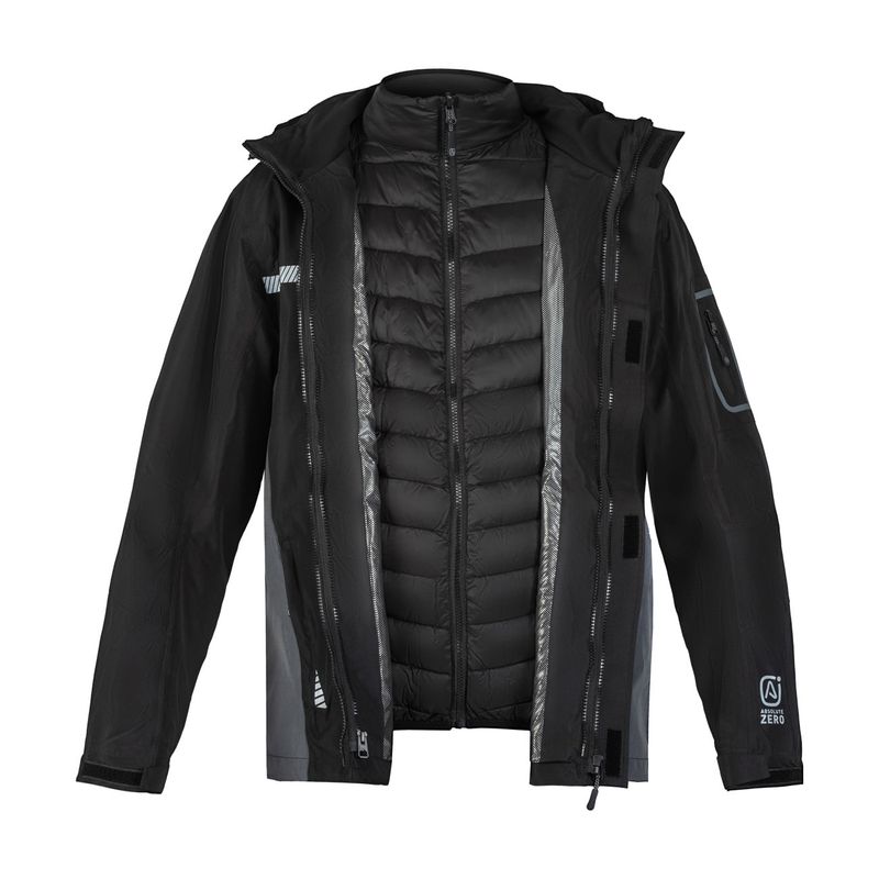 Parka Absolute Zero Hombre 3 en 1 Negro Z-8000 - Imagen 4