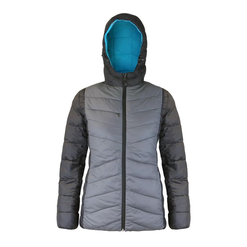 Parka Absolute Zero Mujer Reversible Gris/Calipso Z-6100 - Imagen 4