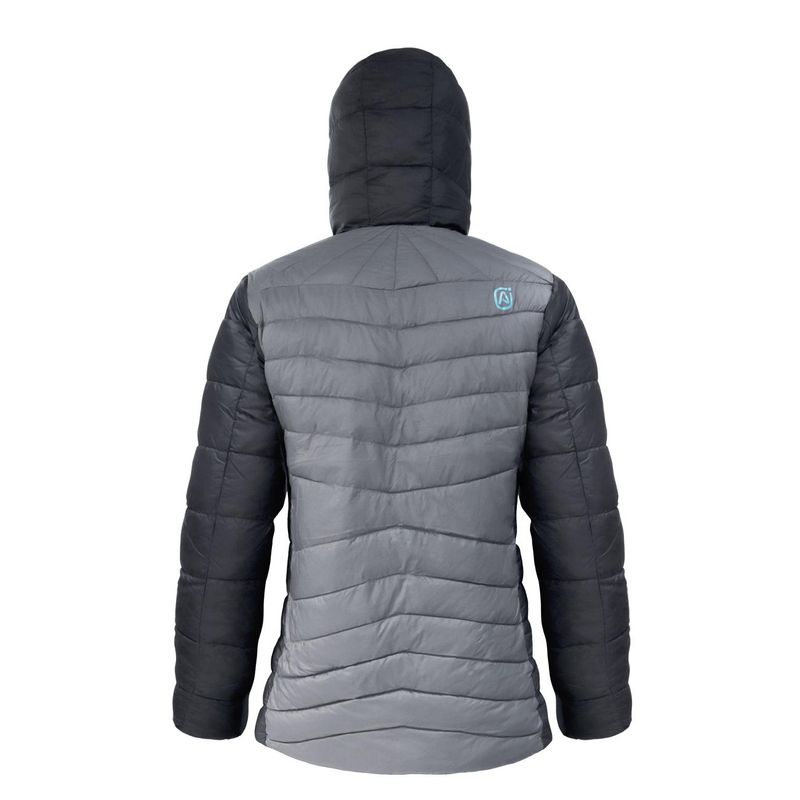 Parka Absolute Zero Mujer Reversible Gris/Calipso Z-6100 - Imagen 5
