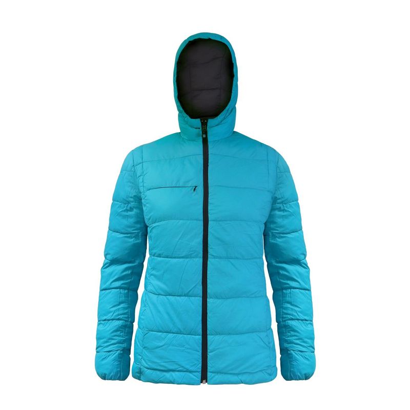 Parka Absolute Zero Mujer Reversible Gris/Calipso Z-6100 - Imagen 7