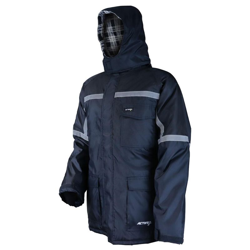 Parka Azul/Negro Forro Franela - Imagen 3