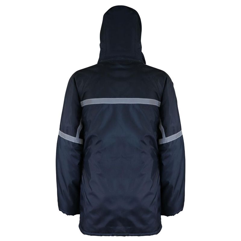Parka Azul/Negro Forro Franela - Imagen 4