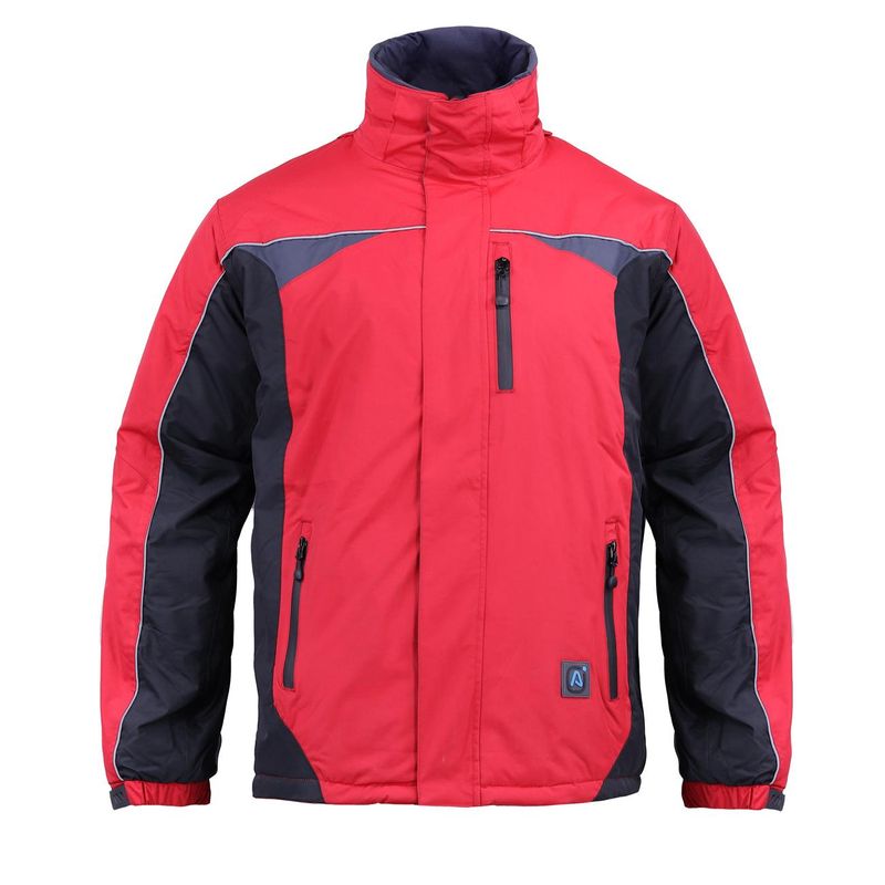 Parka Hombre 3 en 1 Rojo/Negro Z-0400