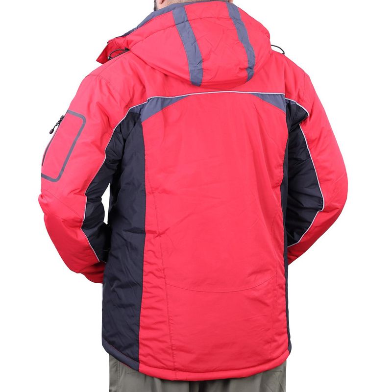 Parka Hombre 3 en 1 Rojo/Negro Z-0400 - Imagen 4