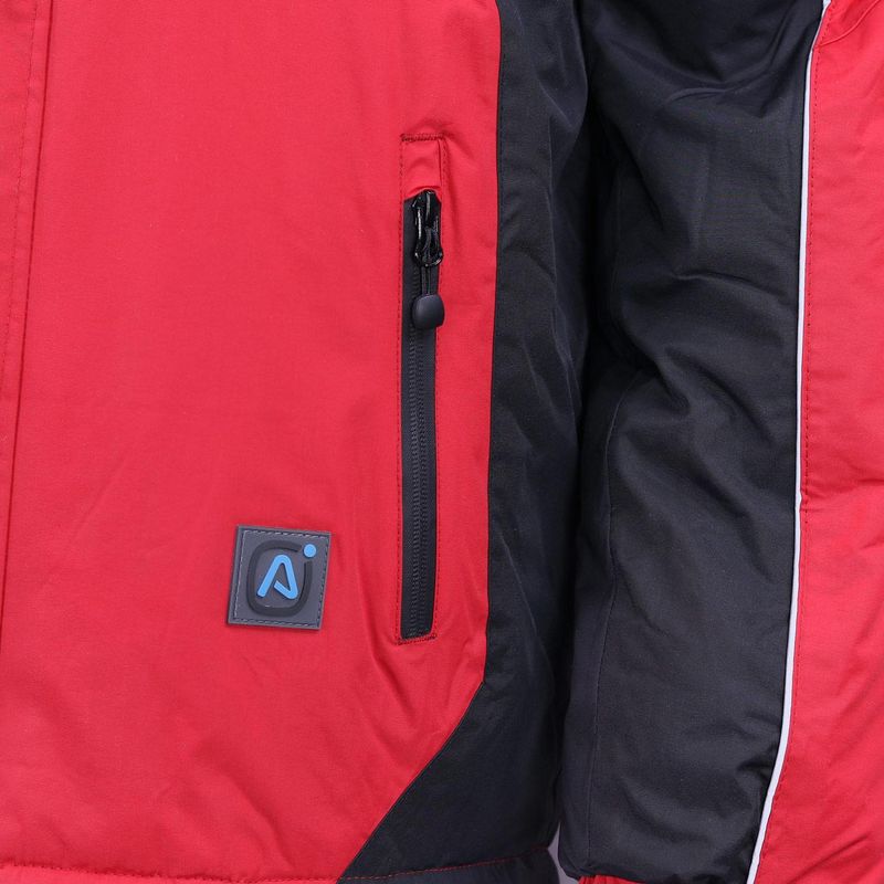 Parka Hombre 3 en 1 Rojo/Negro Z-0400 - Imagen 6