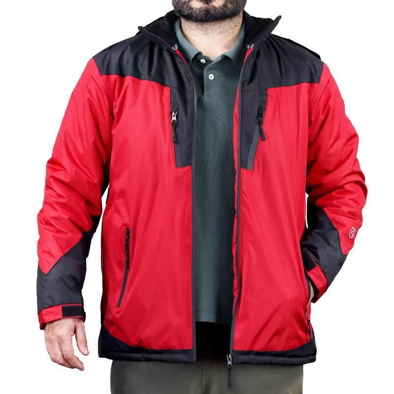 Parka Hombre Rojo/Negro Z-0500 N - Imagen 9