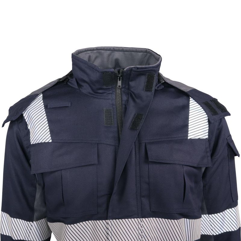 Parka Ignifuga Absolute Fire Antiestática FRWJT NFPA 13034 Azul Marino - Imagen 5