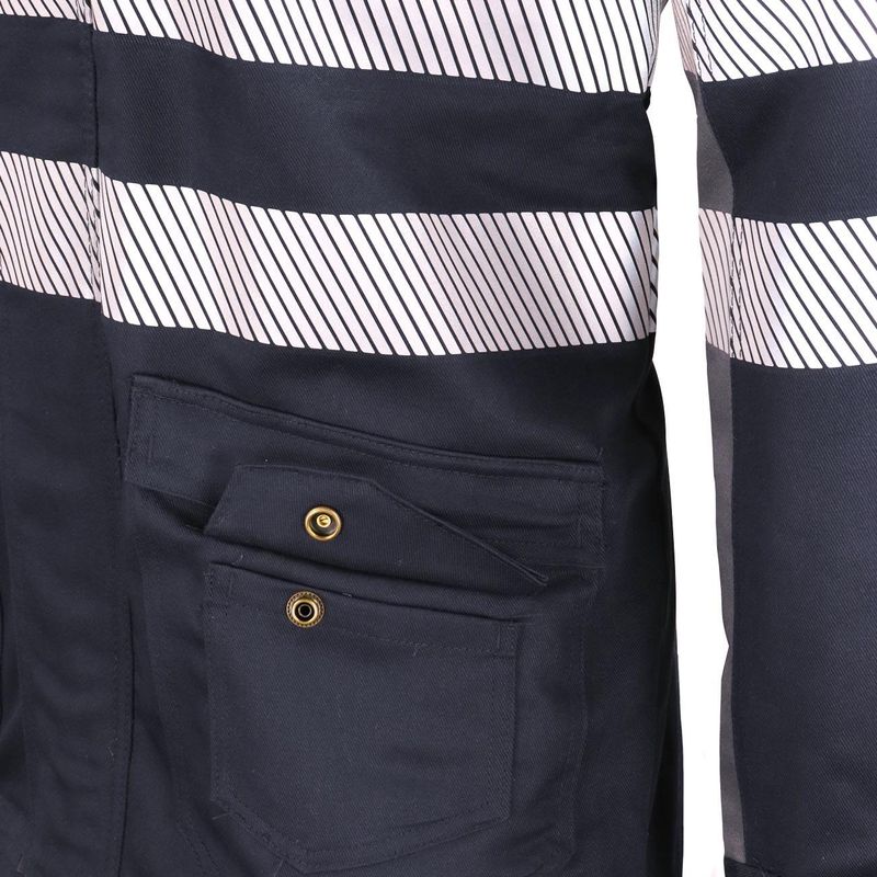 Parka Ignifuga Absolute Fire Antiestática FRWJT NFPA 13034 Azul Marino - Imagen 7