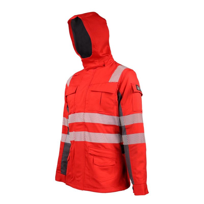 Parka Ignifuga Absolute Fire Antiestática FRWJT NFPA 13034 Roja - Imagen 2