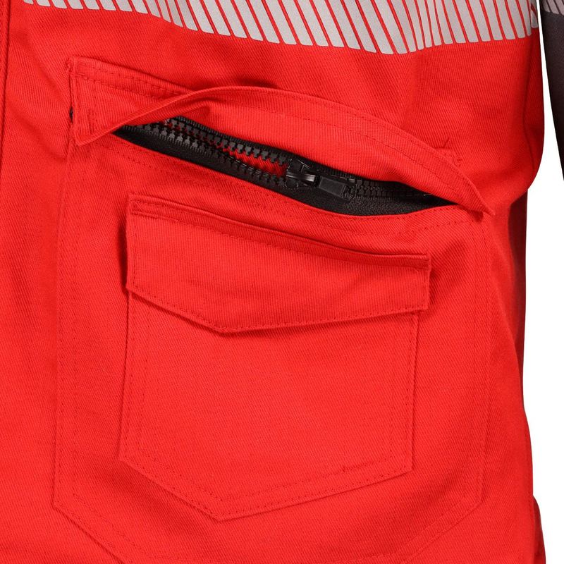 Parka Ignifuga Absolute Fire Antiestática FRWJT NFPA 13034 Roja - Imagen 8
