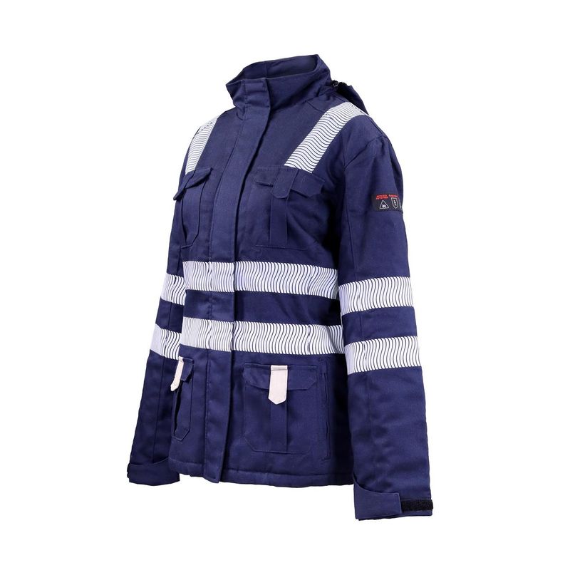 Parka Ignifuga Absolute Fire FRWJT Azul Marino Mujer - Imagen 3