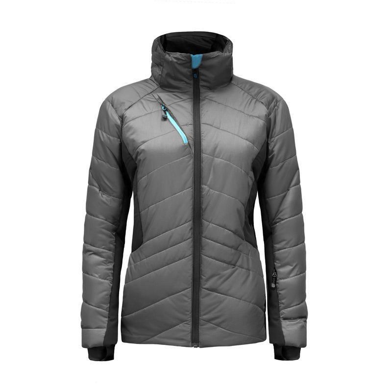 Parka Thinsulate Mujer Gris/Negro Z-9100