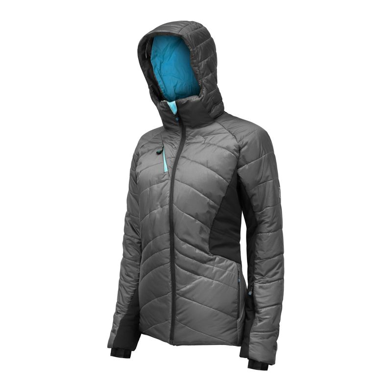 Parka Thinsulate Mujer Gris/Negro Z-9100 - Imagen 3