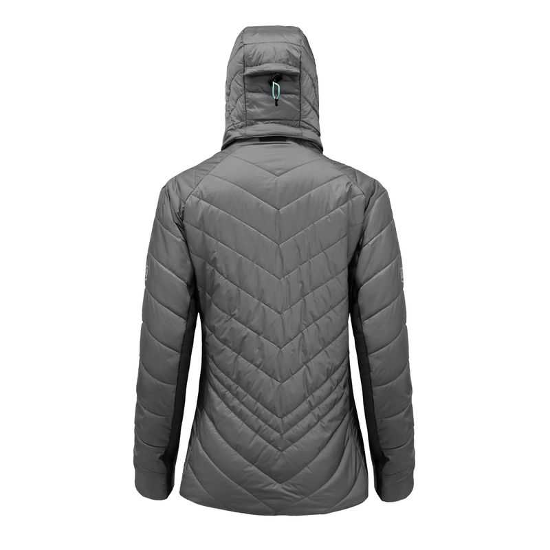 Parka Thinsulate Mujer Gris/Negro Z-9100 - Imagen 4