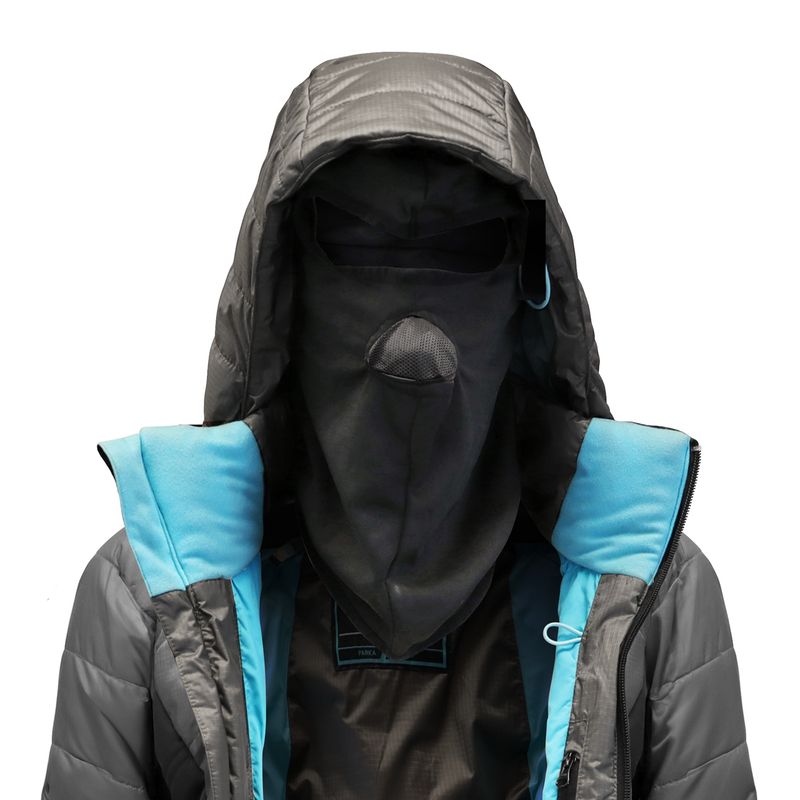 Parka Thinsulate Mujer Gris/Negro Z-9100 - Imagen 5
