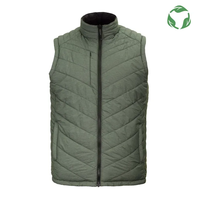 Parka sin manga reversible thinsulate hombre negro/verde Z-2000
