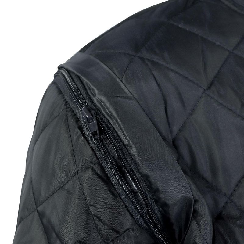 Pijama Negro Forro Franela Mangas Desmontables - Imagen 8
