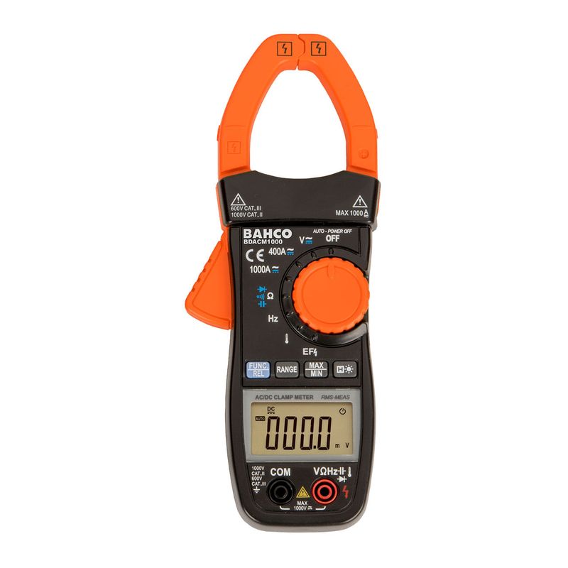 Pinza Amperimétrica Digital True RMS 1000 A CA/CC