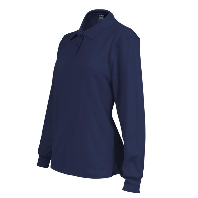 Polera Activex Pique Azul Marino M/Larga Mujer UV - Imagen 2
