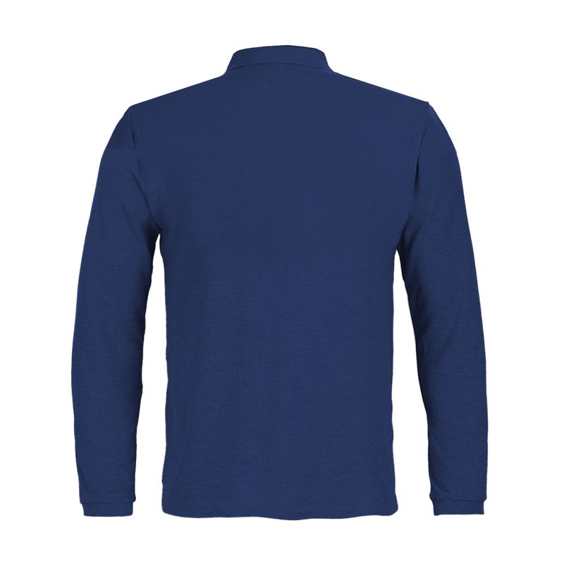 Polera Activex Pique Azul Marino M/Larga UV - Imagen 2
