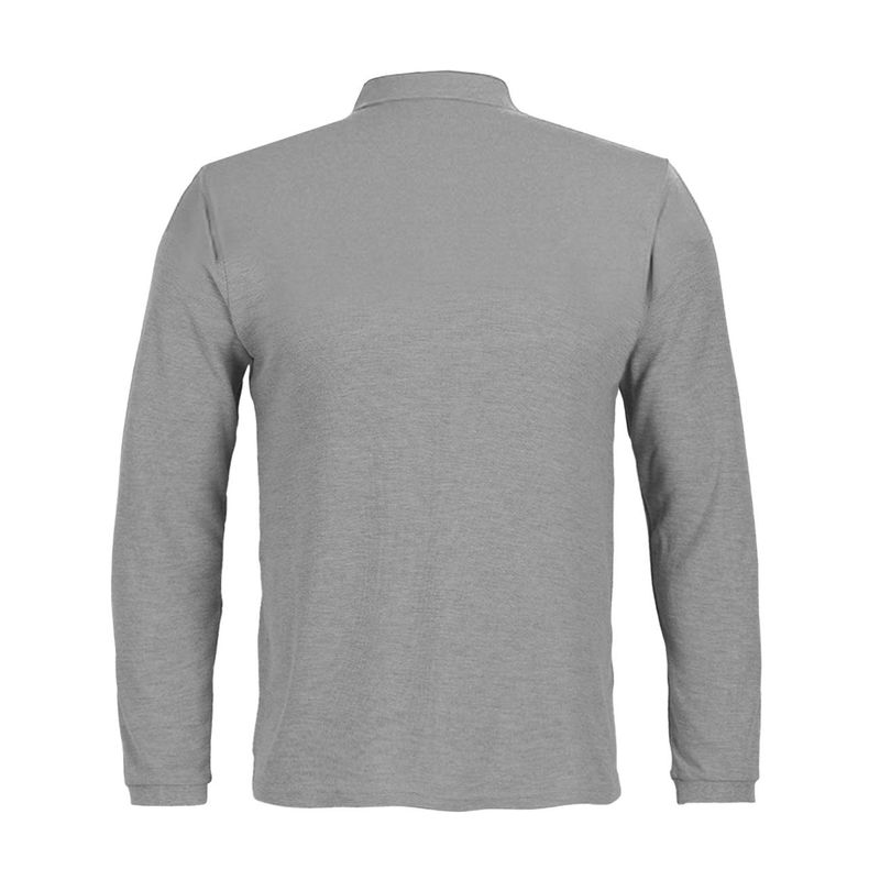 Polera Activex Pique Gris M/Larga UV - Imagen 2