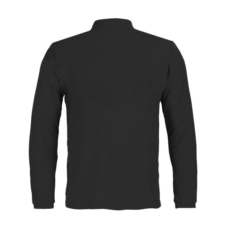 Polera Activex Pique Negra M/Larga UV - Imagen 2