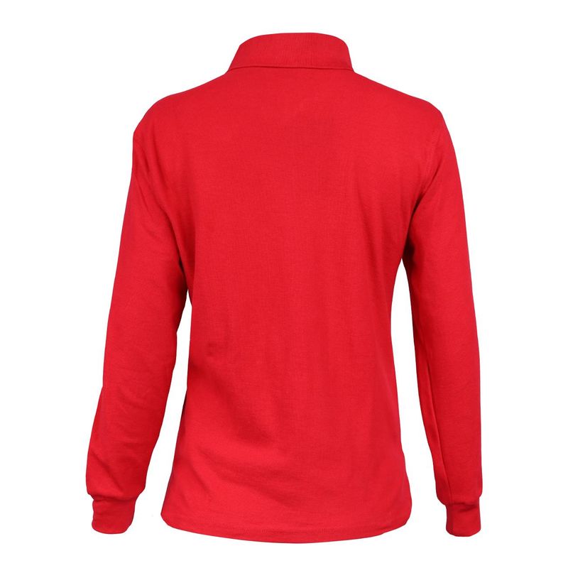 Polera Activex Pique Roja M/Larga Mujer UV - Imagen 3
