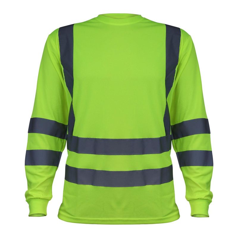Polera Activex Polo Dry Fit Verde Fluor C/Reflect M/Larga UV