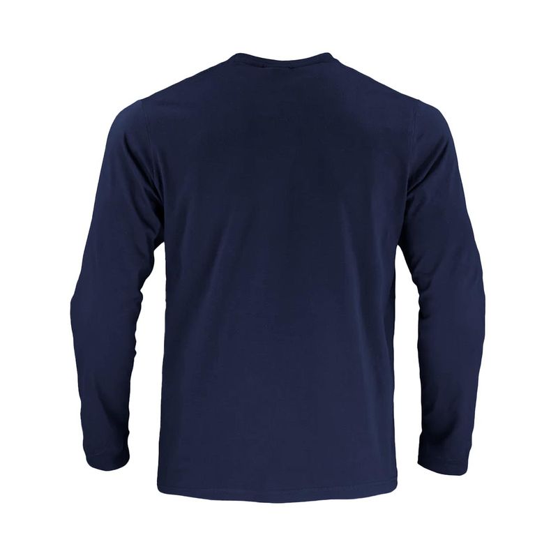 Polera Activex Polo M/Larga Azul Marino UV - Imagen 2