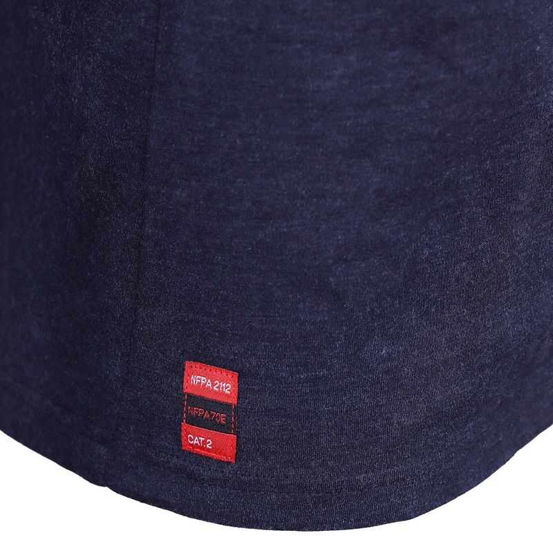 Polera Ignifuga Absolute Fire Antiestatica FRPST NFPA Azul Mujer - Imagen 7