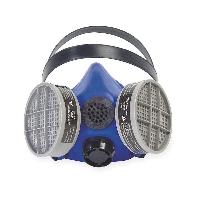 respirador north medio rostro ru8500 amplificador voz - Imagen 2