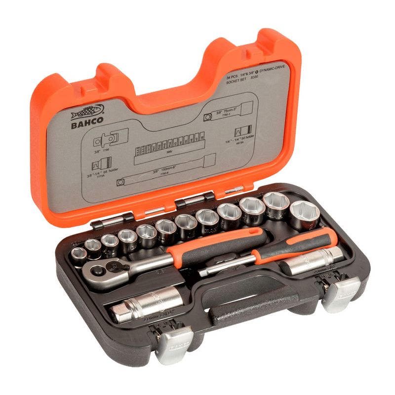 Set Dados y Accesorios 3/8" 33 Piezas - Imagen 2