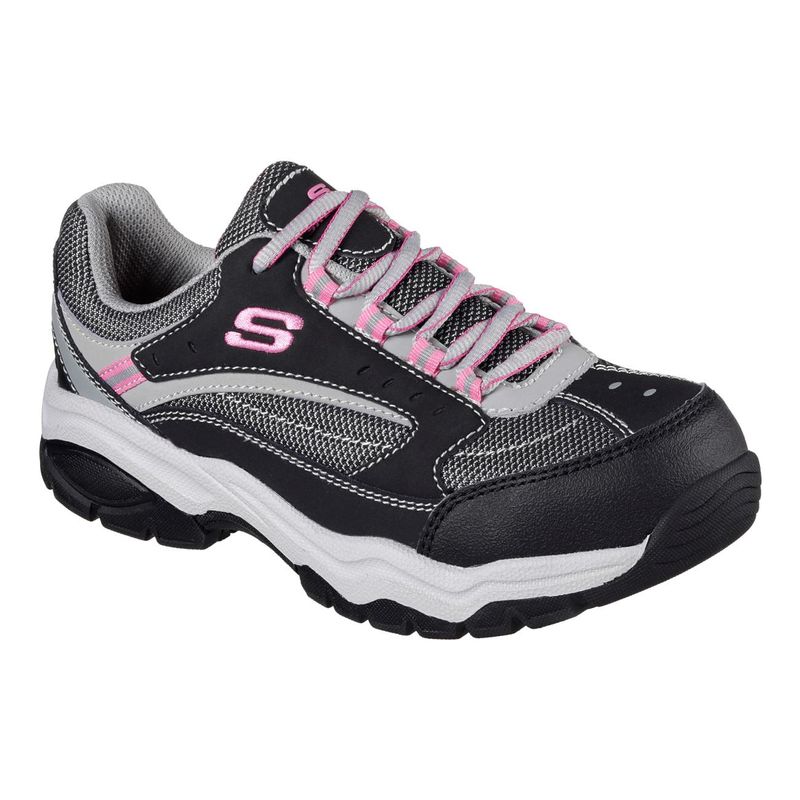 Zapatilla de Seguridad Skechers Biscoe Negro/Rosado Mujer - Imagen 3