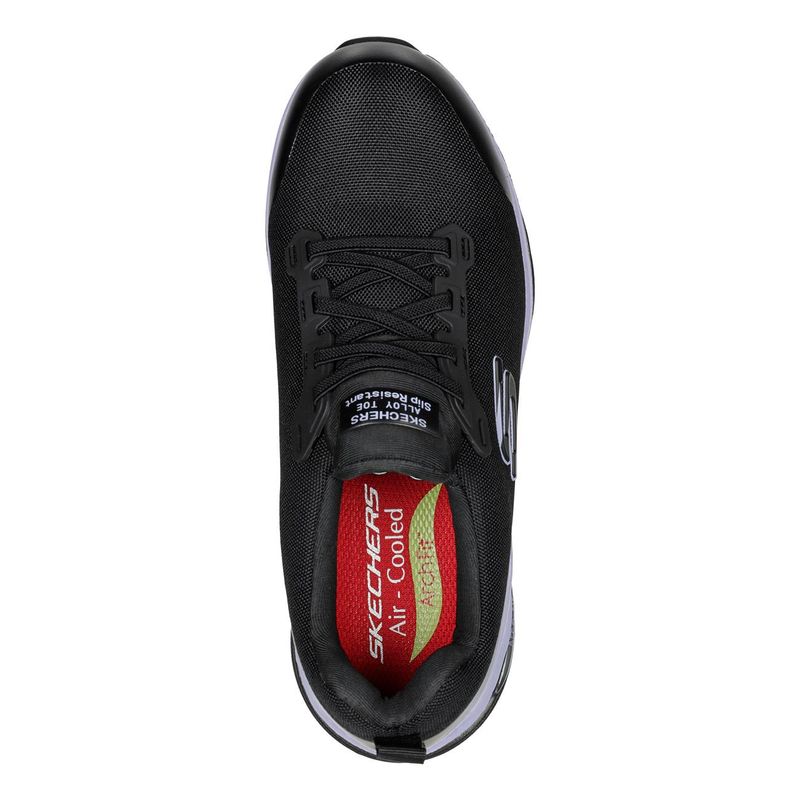 Zapatilla de Seguridad Skechers Evzan Negro/Morado Mujer - Imagen 4