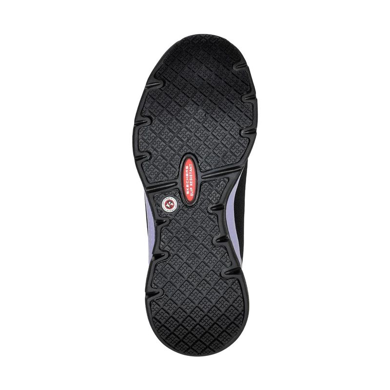 Zapatilla de Seguridad Skechers Evzan Negro/Morado Mujer - Imagen 5