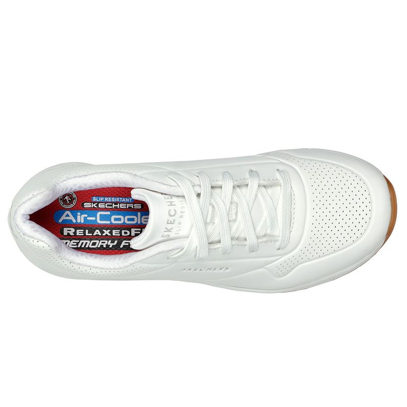 Zapatilla de Trabajo Skechers Uno SR Blanco Mujer - Imagen 4